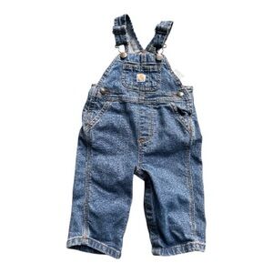 Carhartt baby blue bib overalls Size 6 months